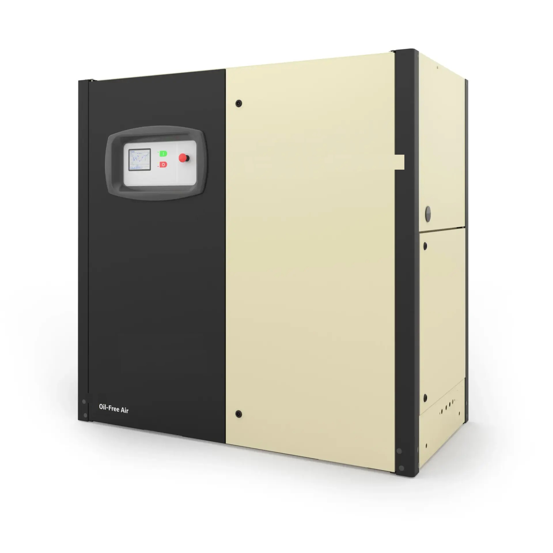 Air Compressors 36 kW (oil-free rotary screw compressors utilize state-of-the-art design features to achieve high energy efficiency)